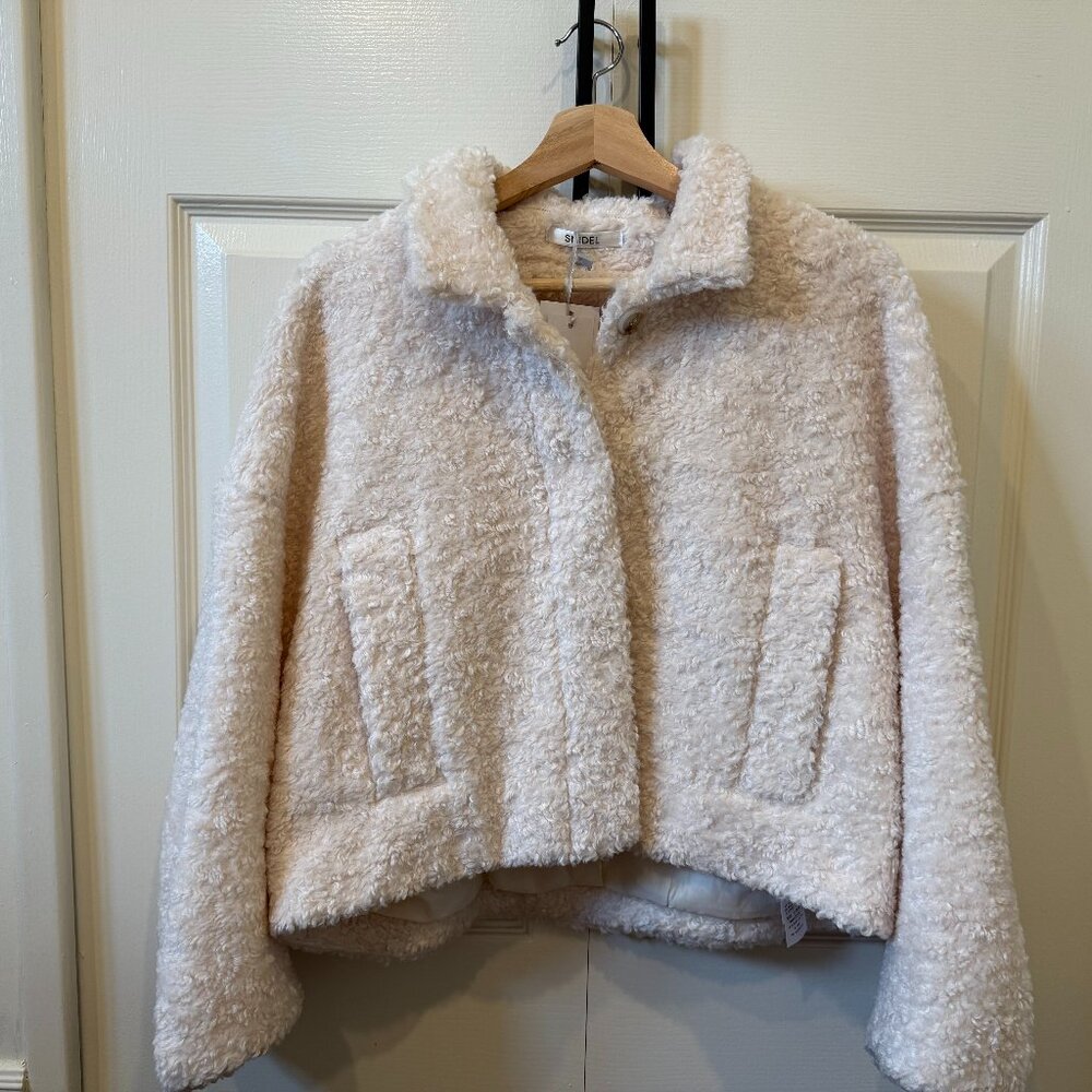 SNIDEL Japanese Brand Teddy Fleece Jacket | Cream | Brand New w/ Tags